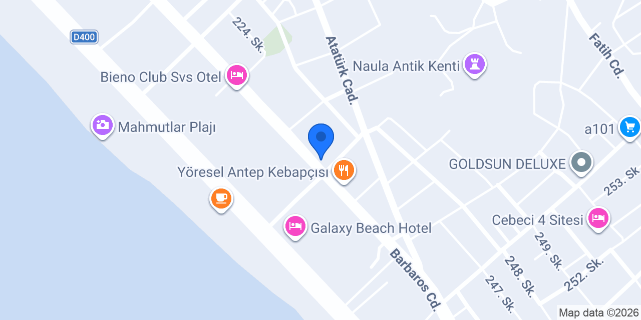 Gursoy Homes - Лицензированное агентство недвижимости в Аланье, Турция konumu
