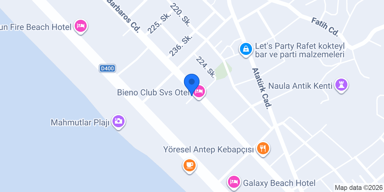 Bieno Club Svs Otel konumu