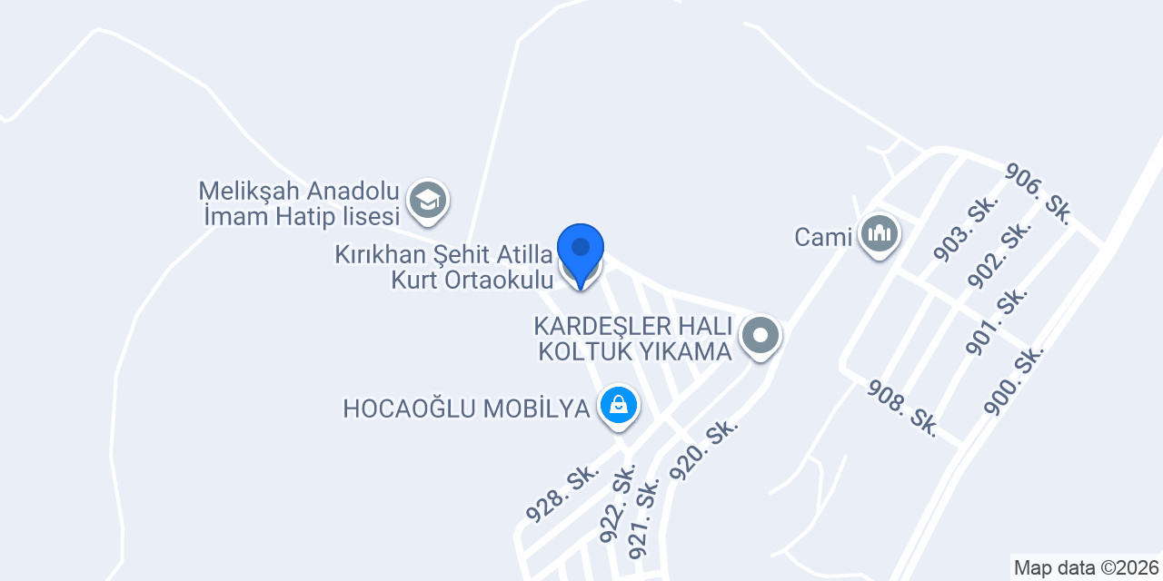 Kırıkhan Şehit Atilla Kurt Ortaokulu konumu