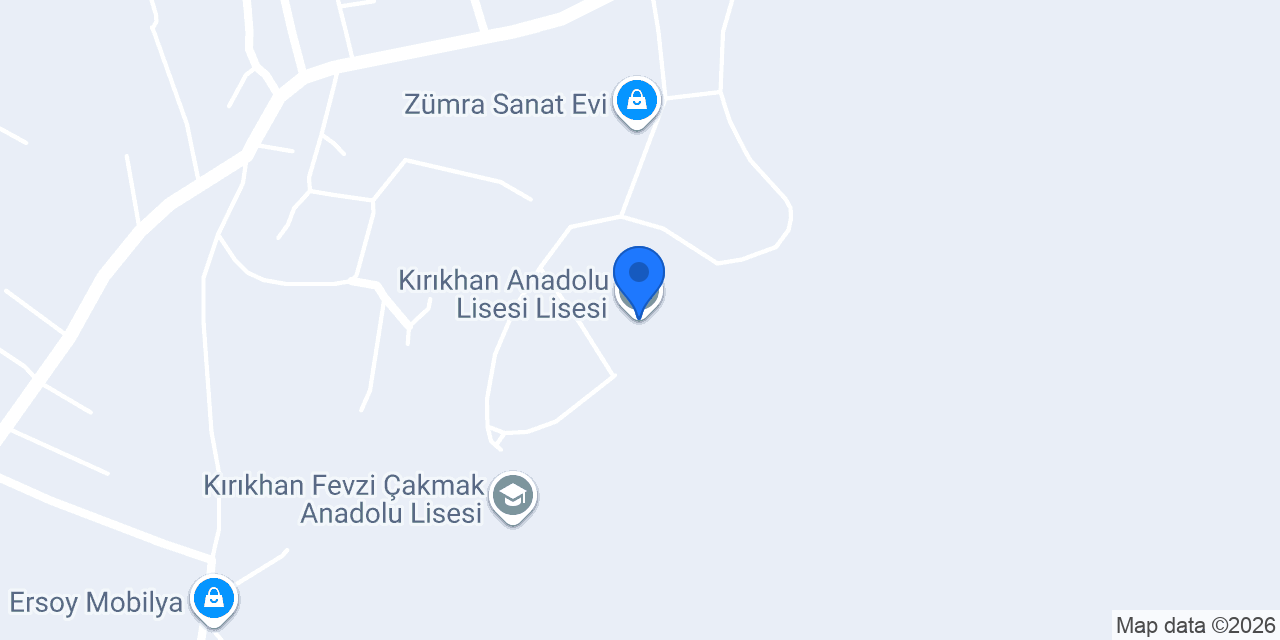 Kırıkhan Anadolu Lisesi Lisesi konumu