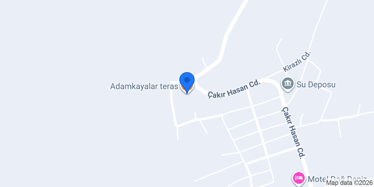 Adamkayalar teras konumu