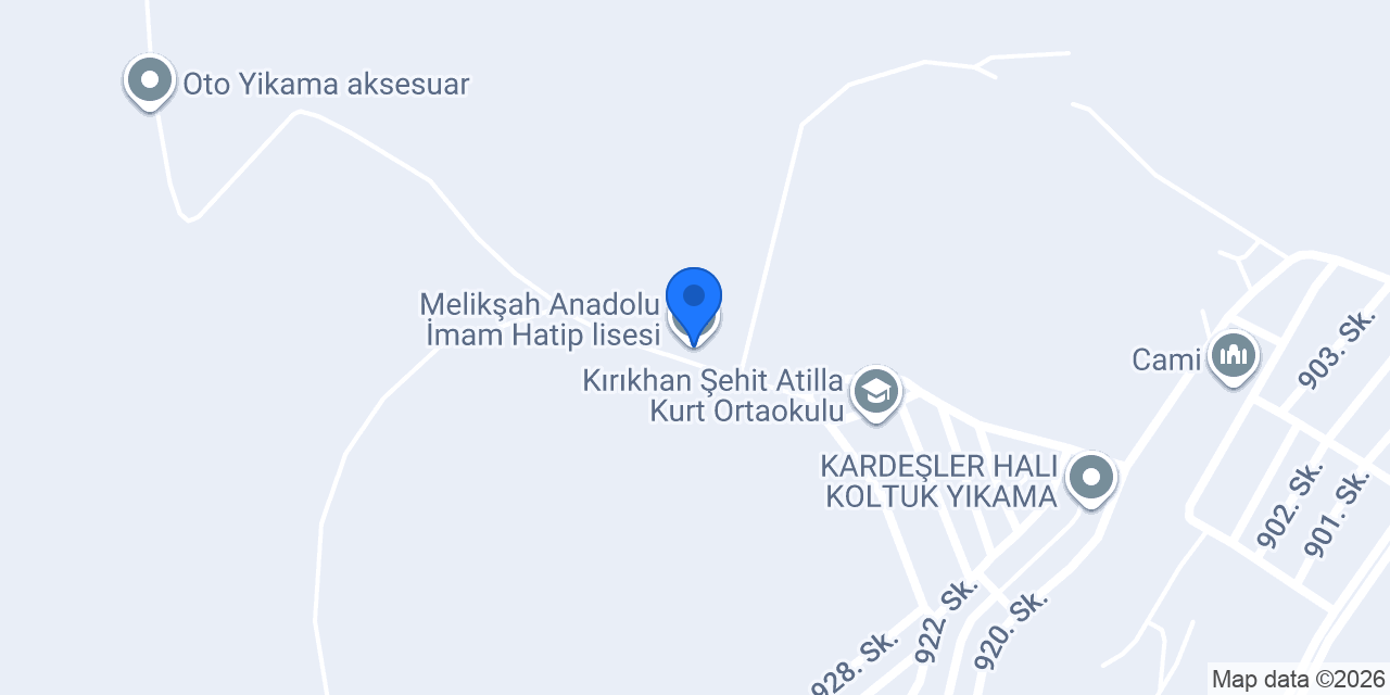 Melikşah Anadolu İmam Hatip lisesi konumu