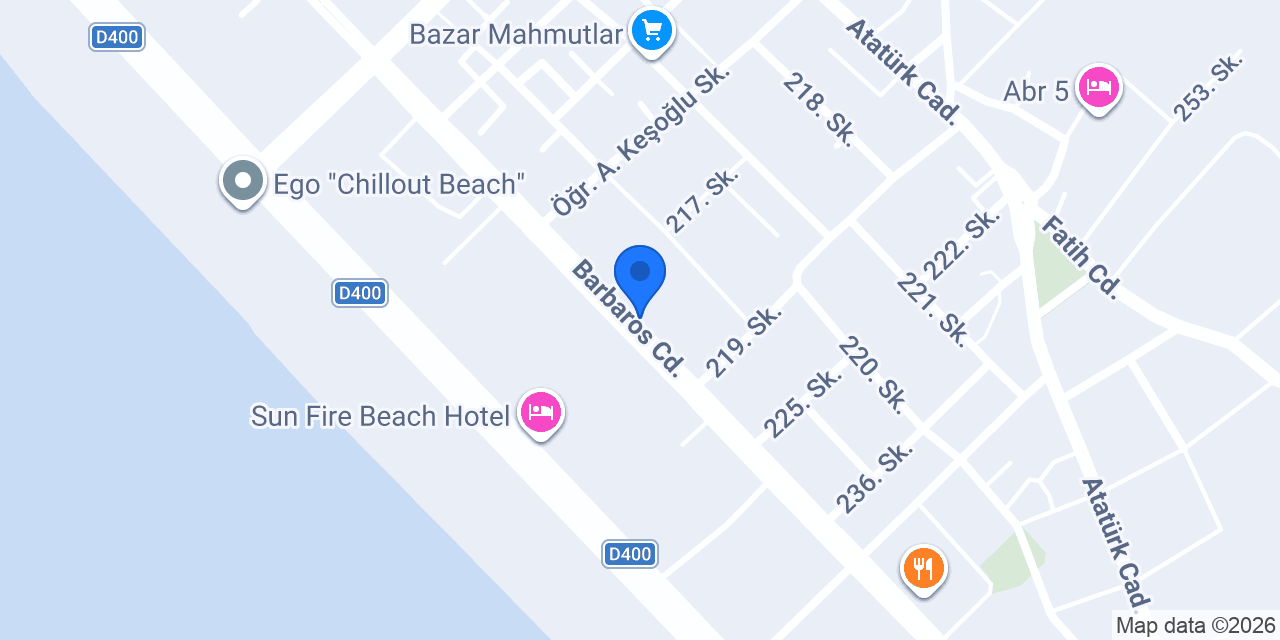 Penguen Veteriner Kliniği (Mahmutlar) konumu