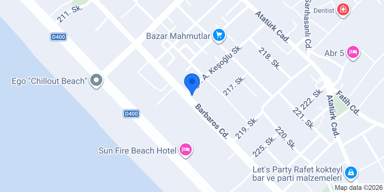 Yapı Kredi - Mahmutlar Şubesi konumu