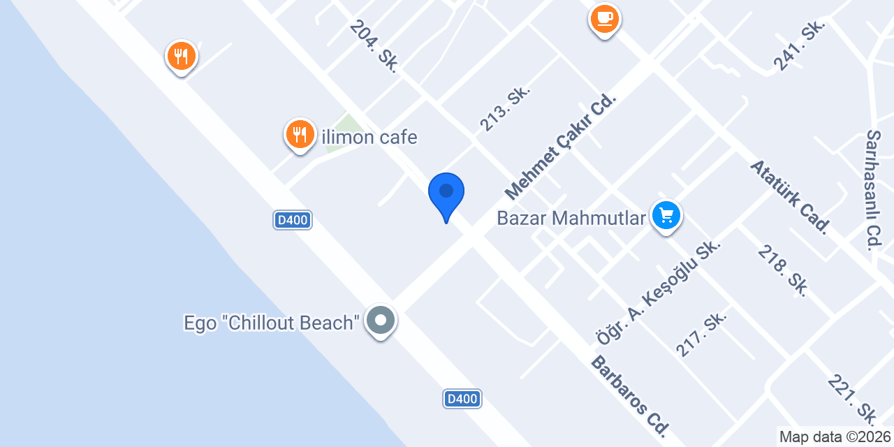Öz Huzur restaurant kafe bar konumu