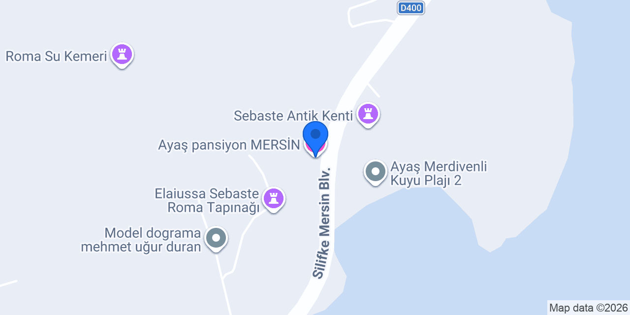 Ayaş pansiyon MERSİN konumu