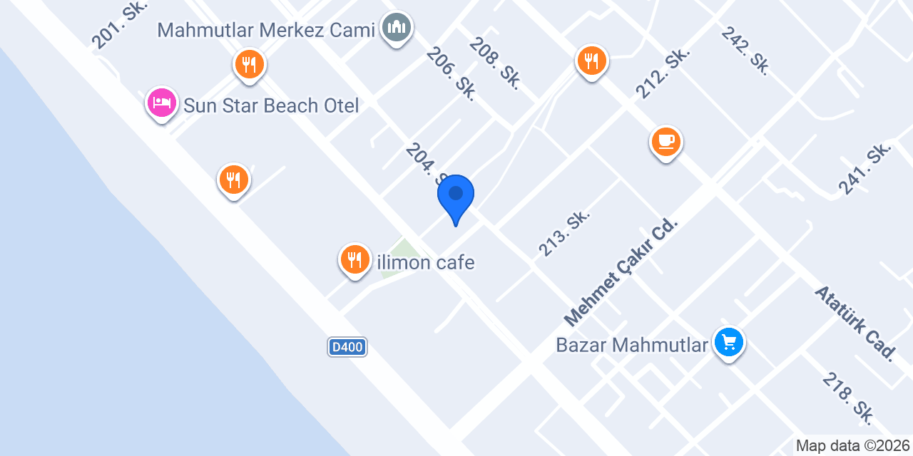 Bizim Bahçe Cafe & Restaurant konumu
