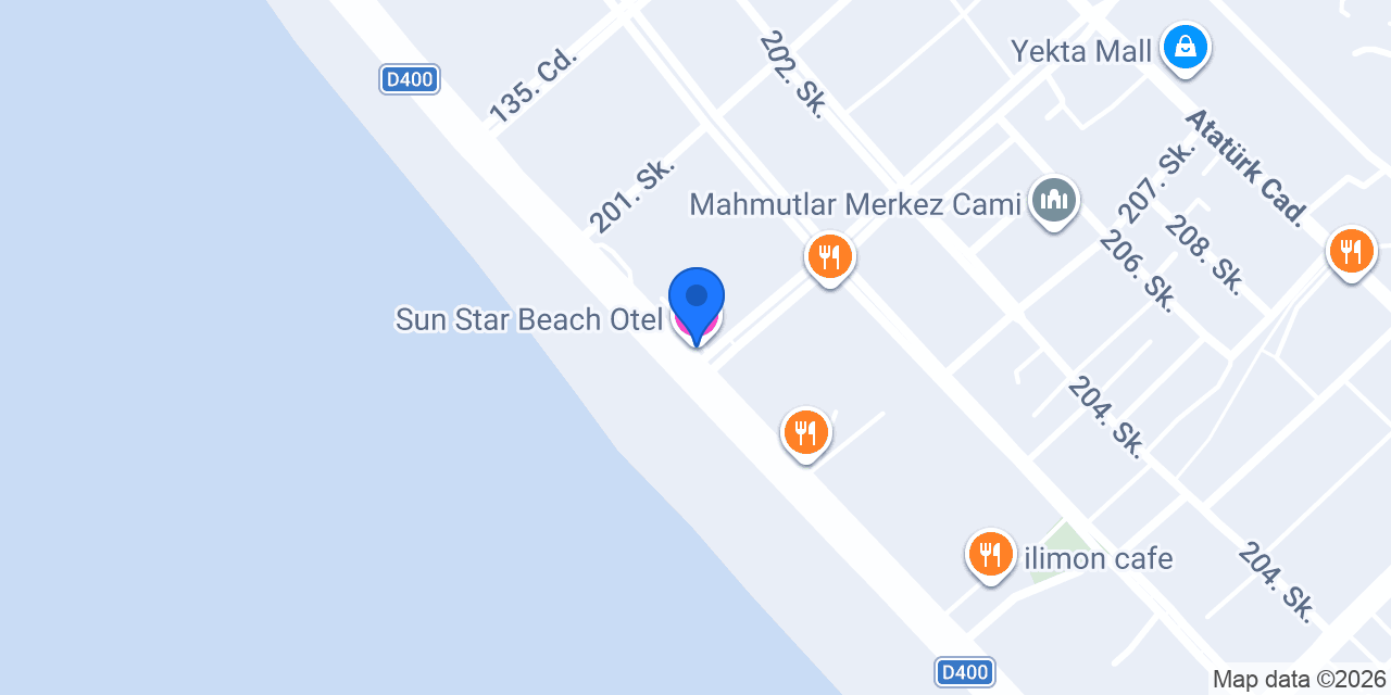 Sun Star Beach Otel konumu