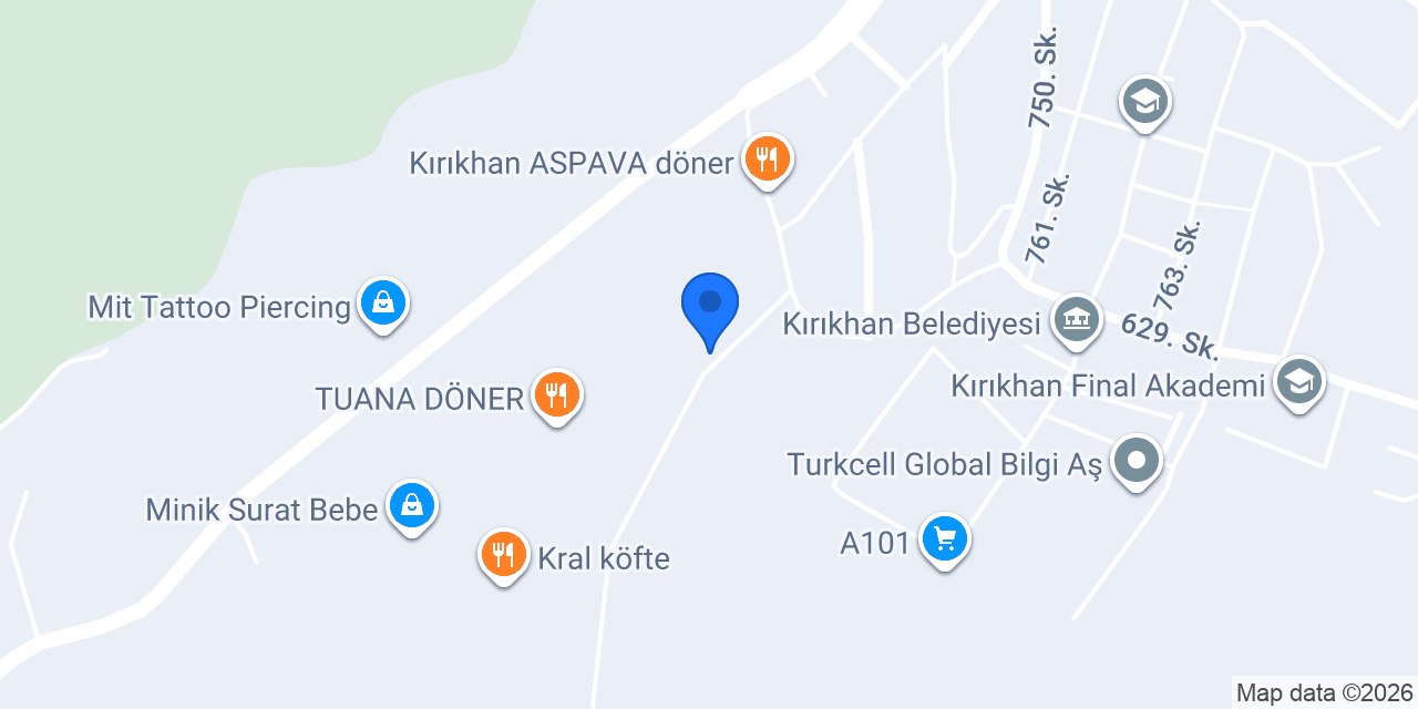 Güney Tattoo Piercing konumu