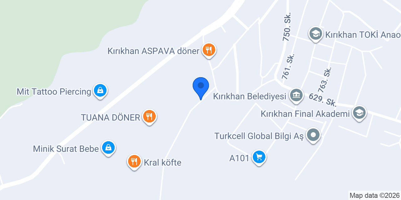 Sultanoğlu Yufka konumu