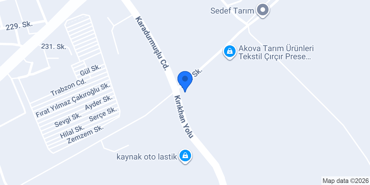 Bilgi Pamuk Fabr. konumu