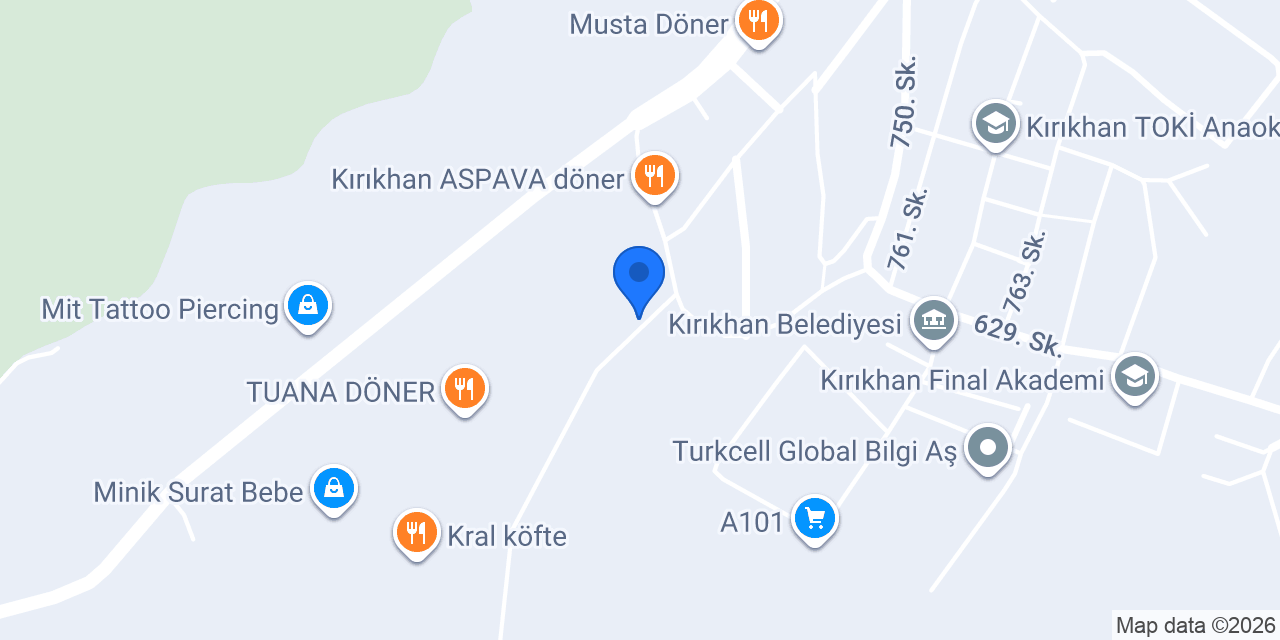 Uzunay Market konumu