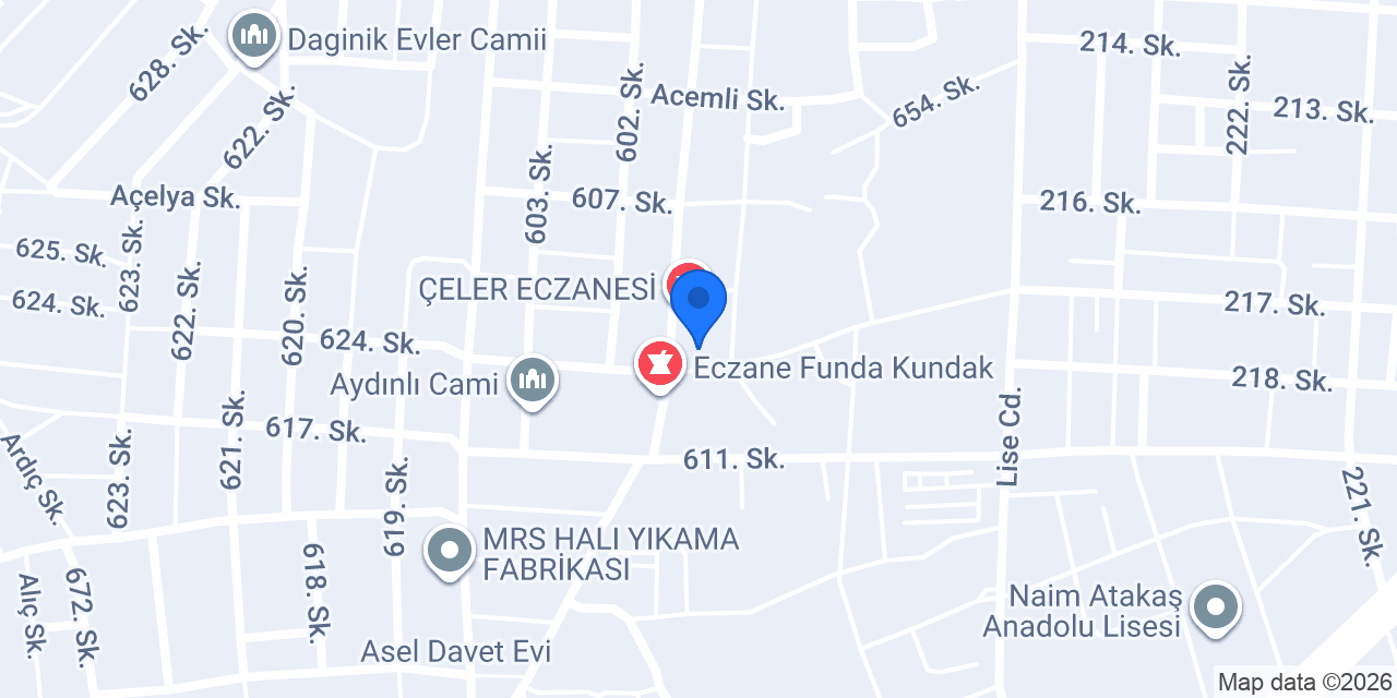 Başak Eczanesi konumu