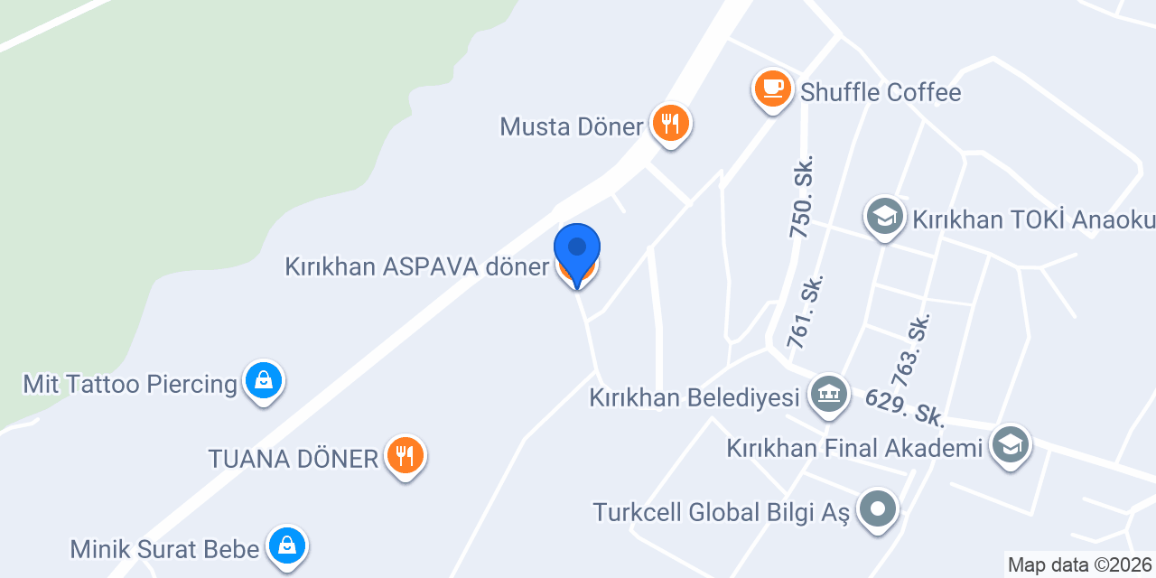 Kırıkhan ASPAVA döner konumu