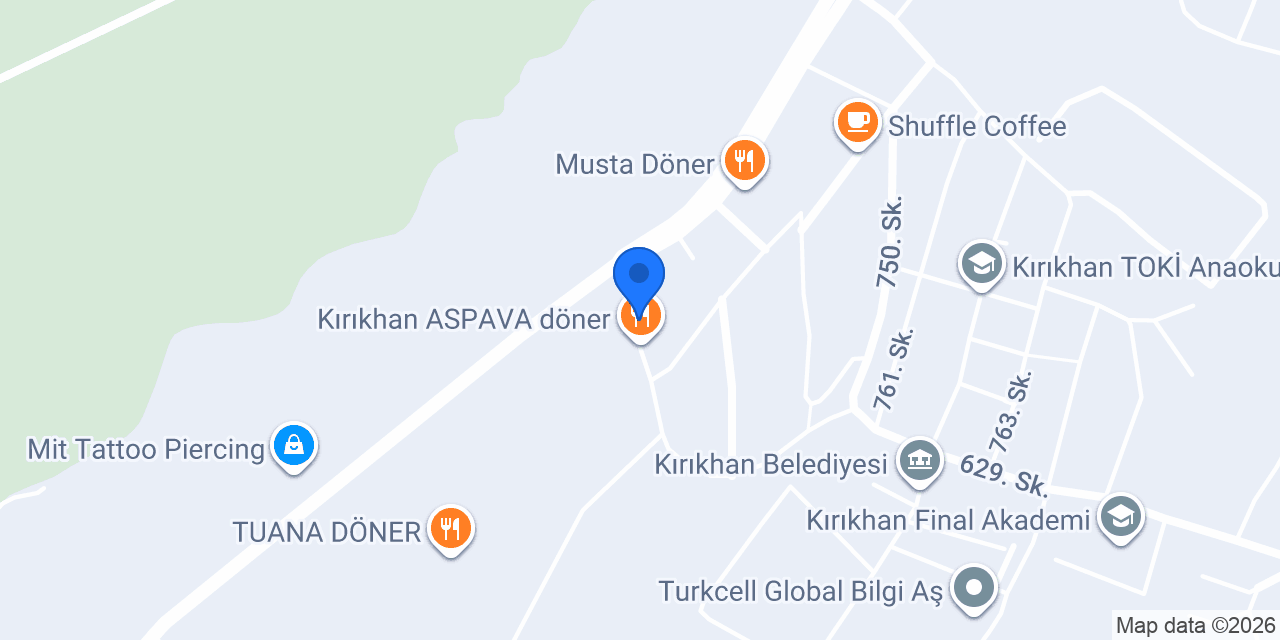 Oses Çiğ Köfte Kırıkhan konumu