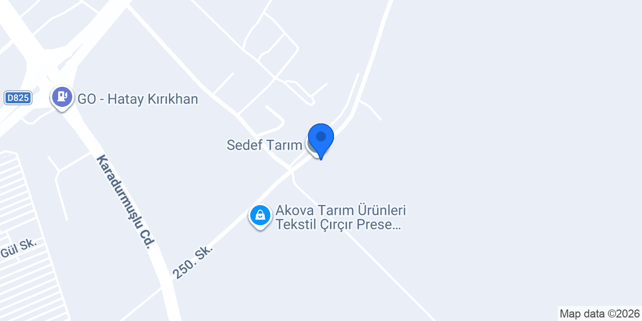 Sedef Tarım konumu