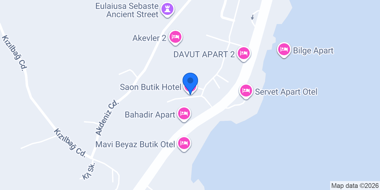 Saon Butik Hotel konumu