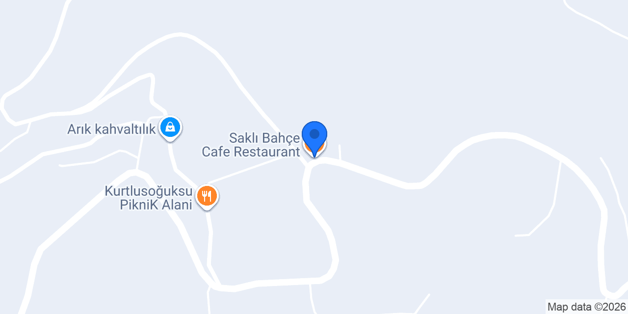 Saklı Bahçe Cafe Restaurant konumu