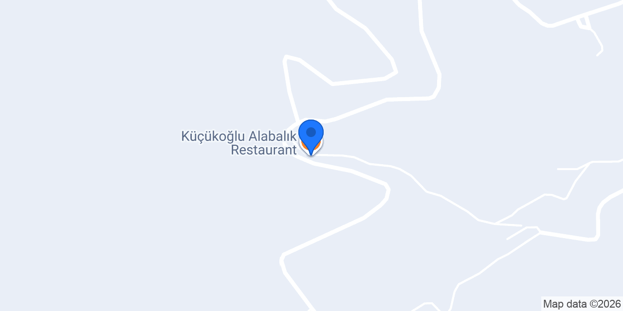 Küçükoğlu Alabalık Restaurant konumu