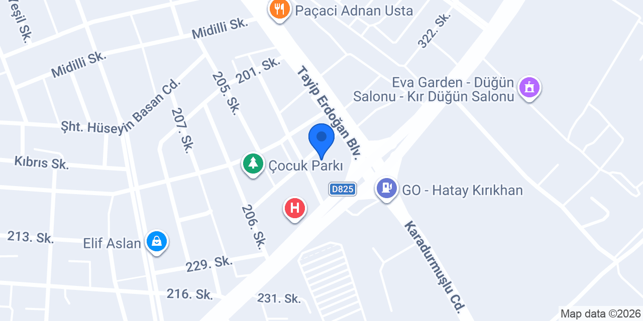 Parlak Resort Hotel konumu
