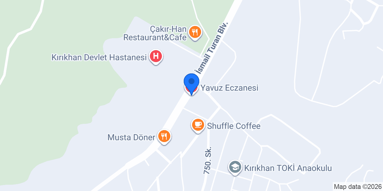 Yavuz Eczanesi konumu