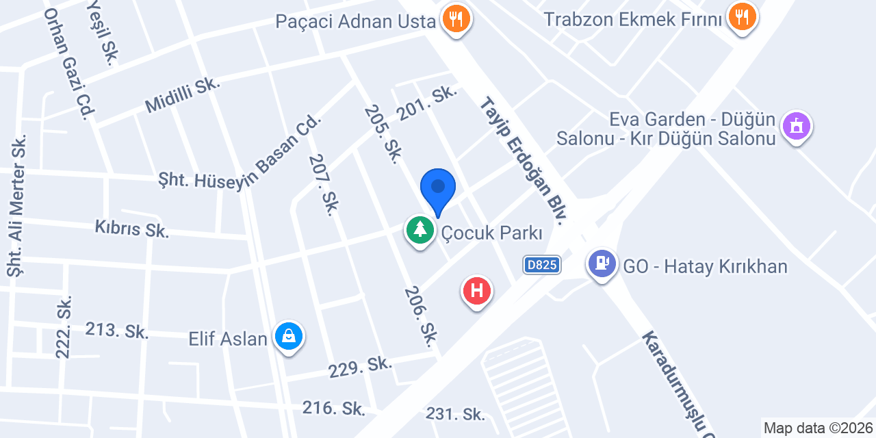 Kırıkhan Psikoteknik konumu