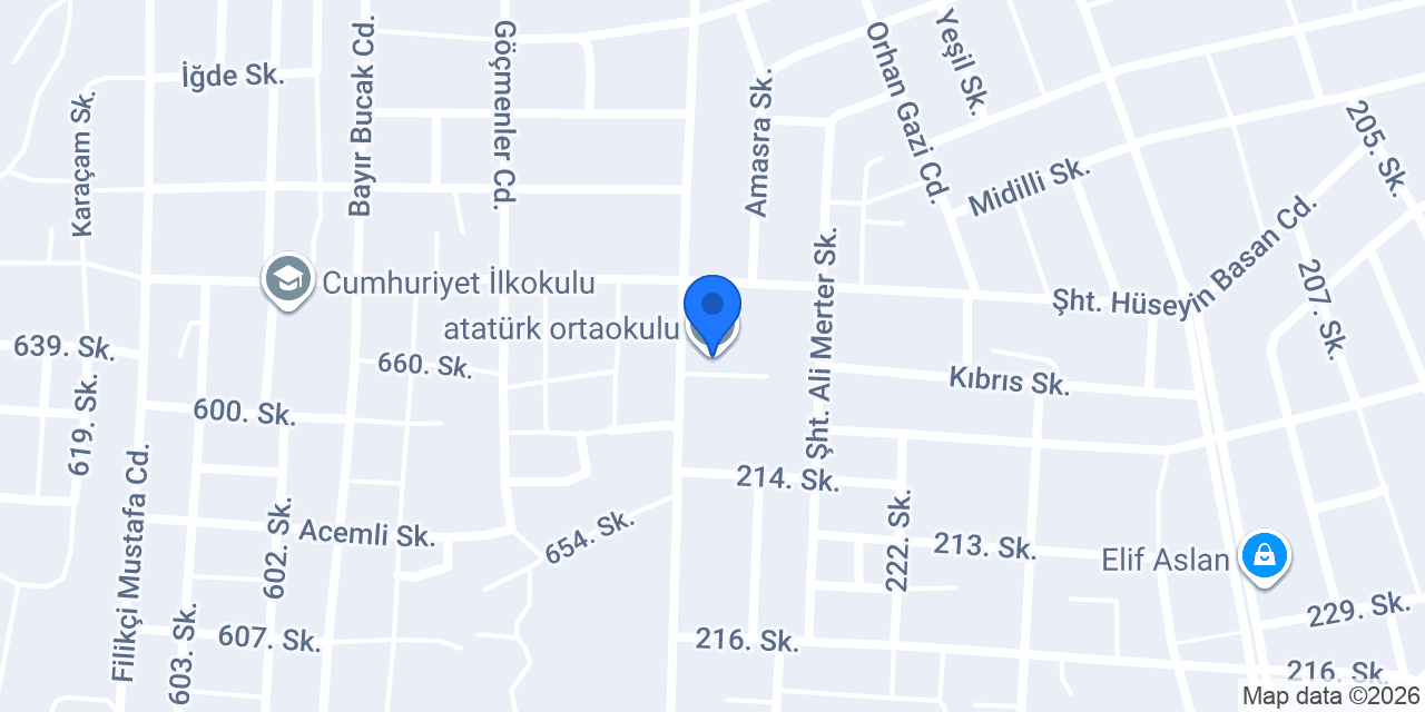 atatürk ortaokulu konumu