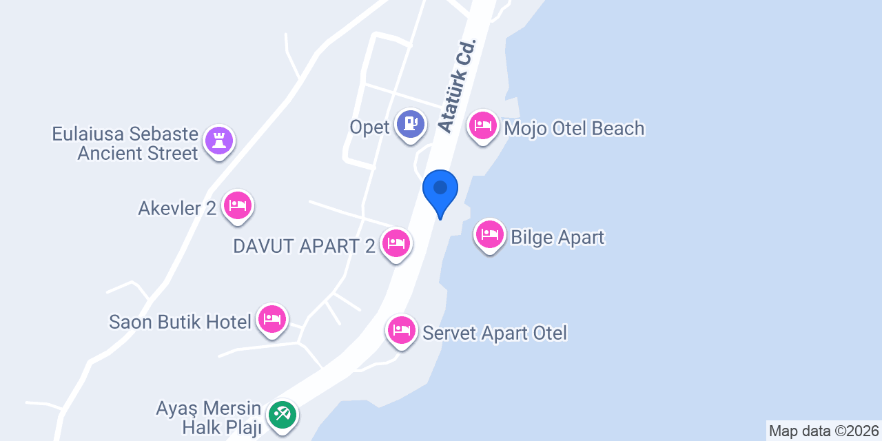 OtelOX Ayaş Beach Bungalov konumu