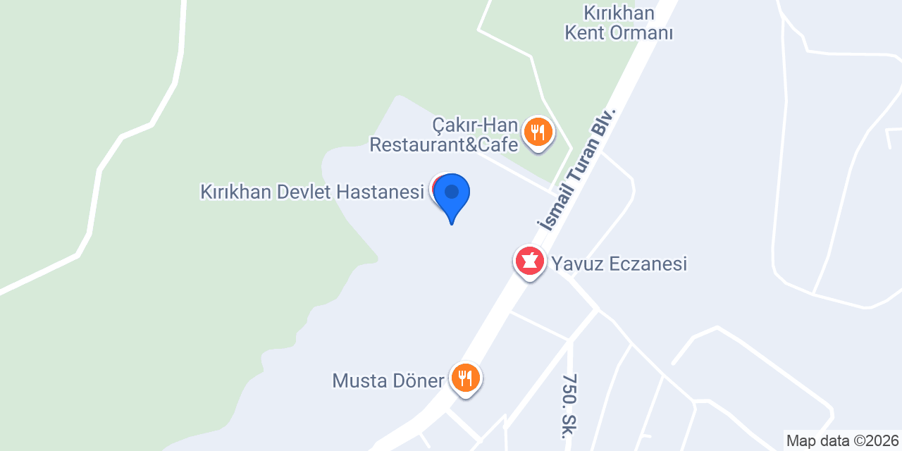 KIRIKHAN İŞİTME MERKEZİ konumu