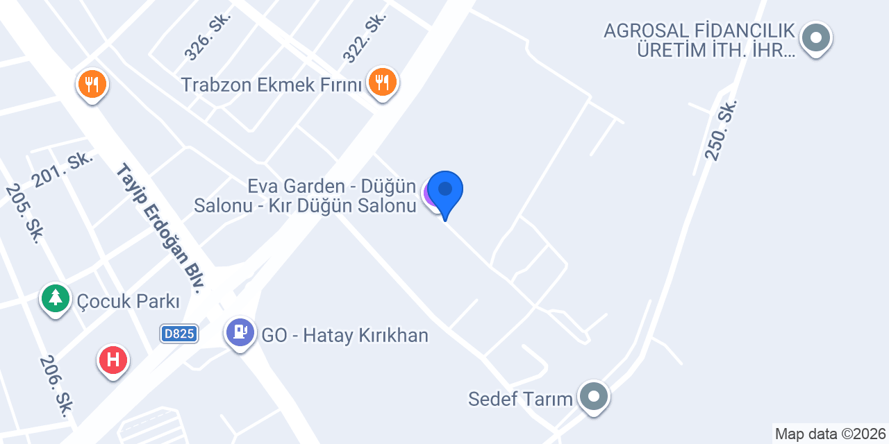 Gala Davet&Balo Salonu konumu