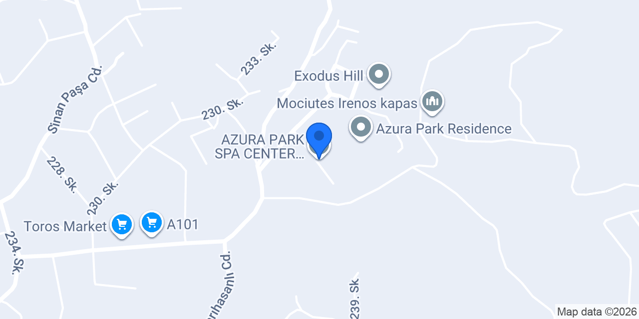 AZURA PARK SPA CENTER HAMAM MASAJ konumu