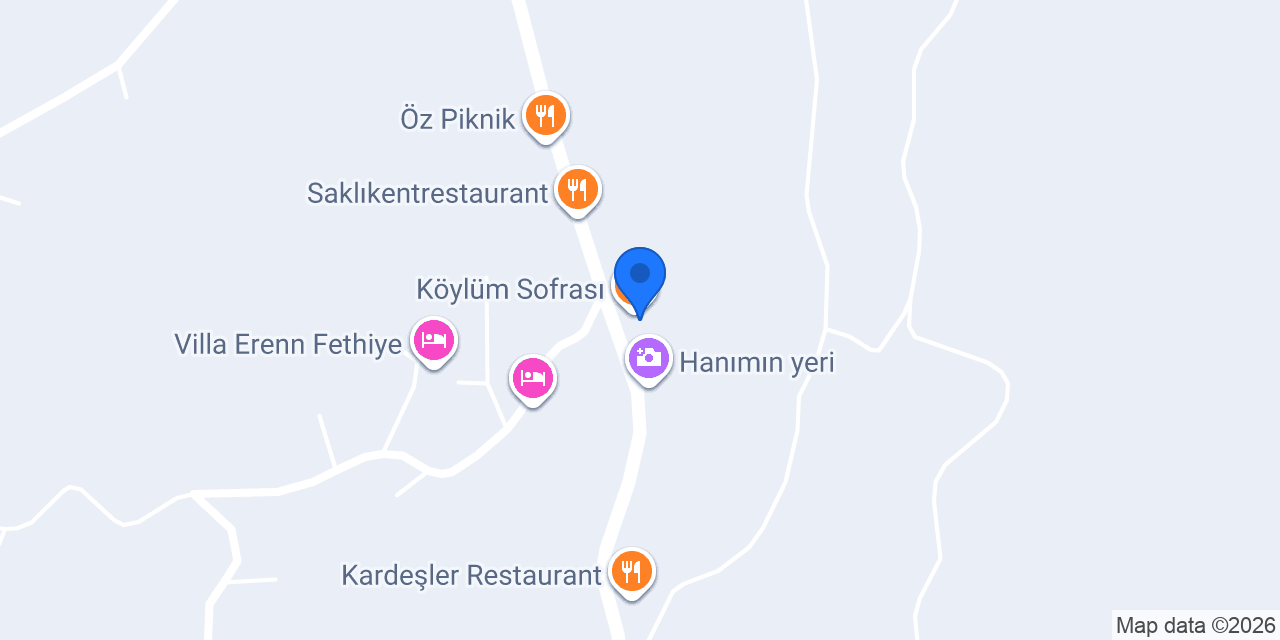 Saklıbahçe restoran konumu