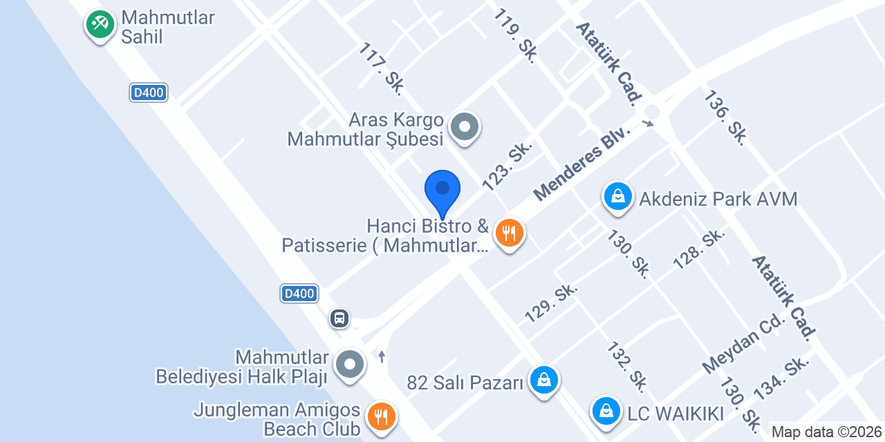 Prestij Construction Alanya Mahmutlar konumu