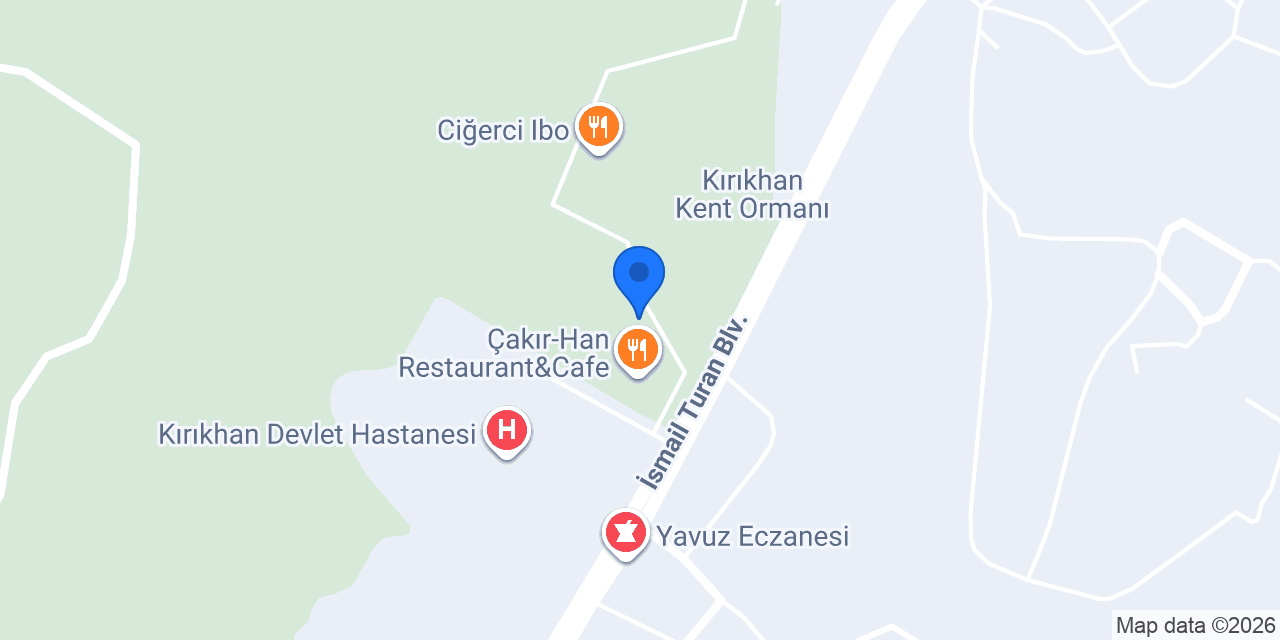Kır Bahçesi Cafe konumu
