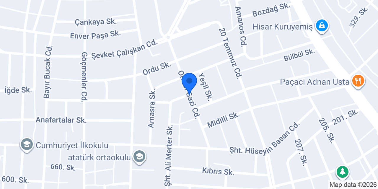 Bereket Pide Fırını konumu
