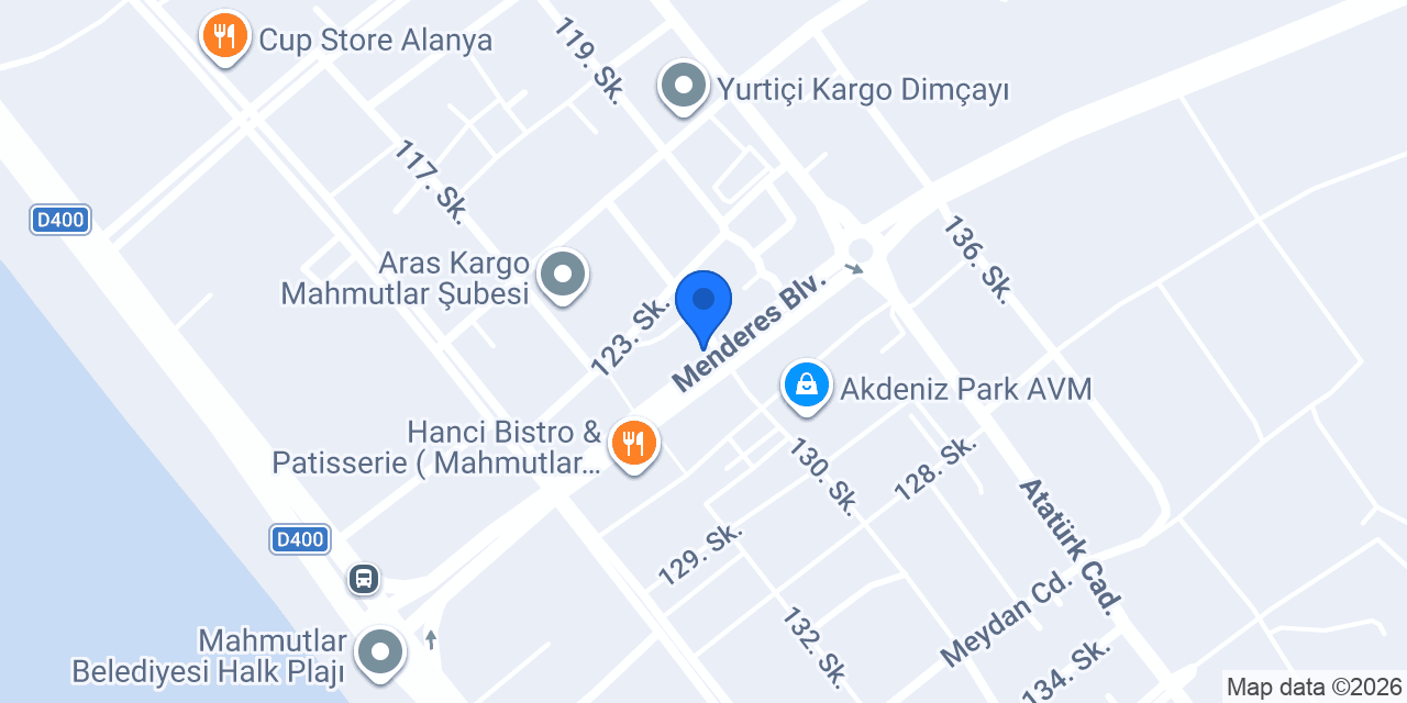 Şafak Pastanesi konumu
