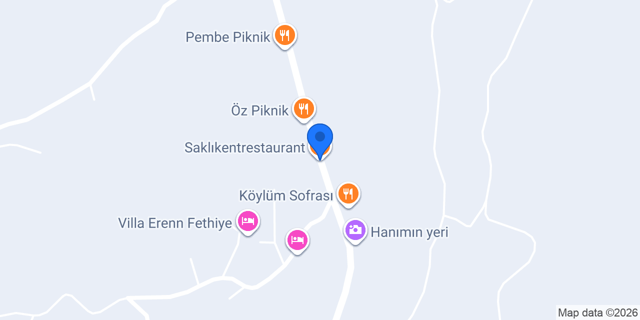 Saklıkentrestaurant konumu