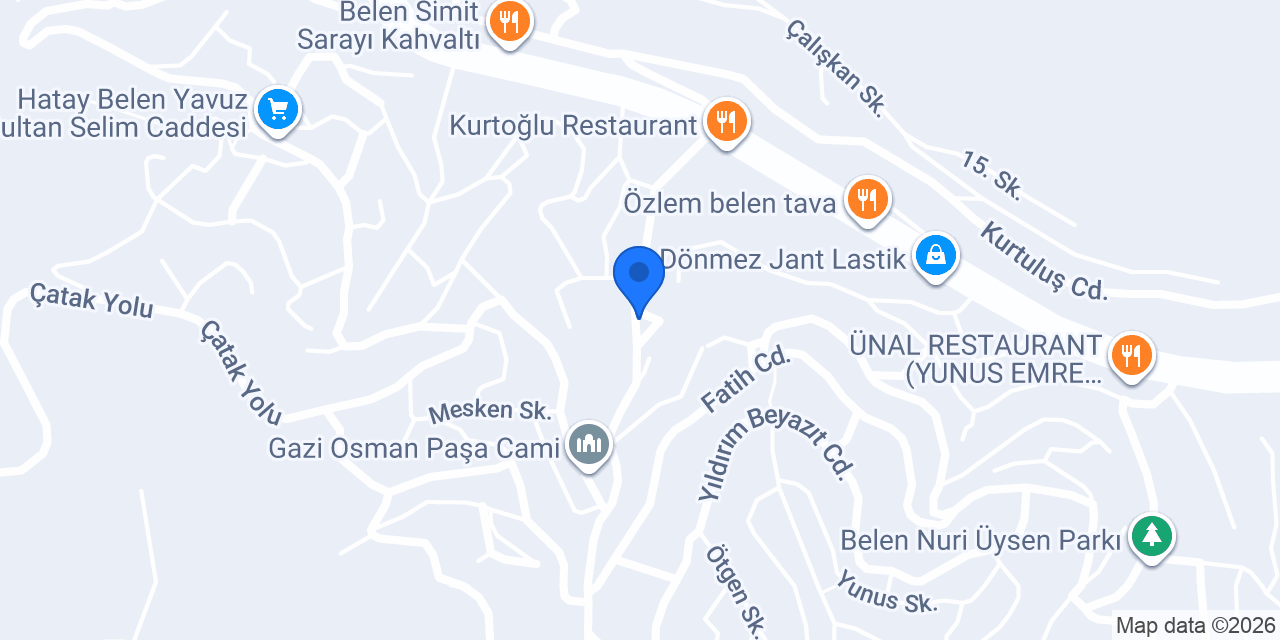 BELEN NOTERLİĞİ konumu