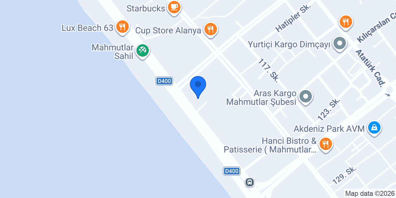 Hamam Sauna Alanya konumu