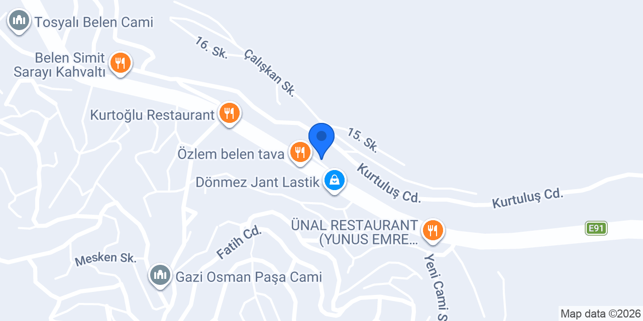 Efe Hazal Tekel Bayi konumu