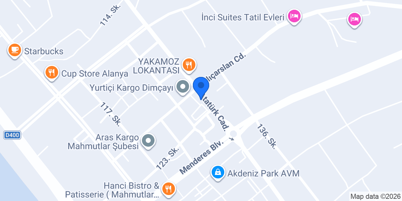 Toros Lokantası konumu