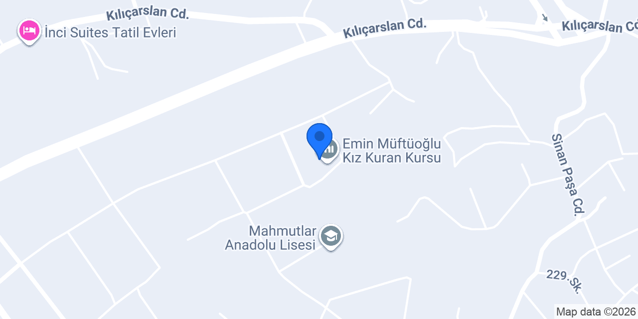Mahmutlar Müftülüğü konumu