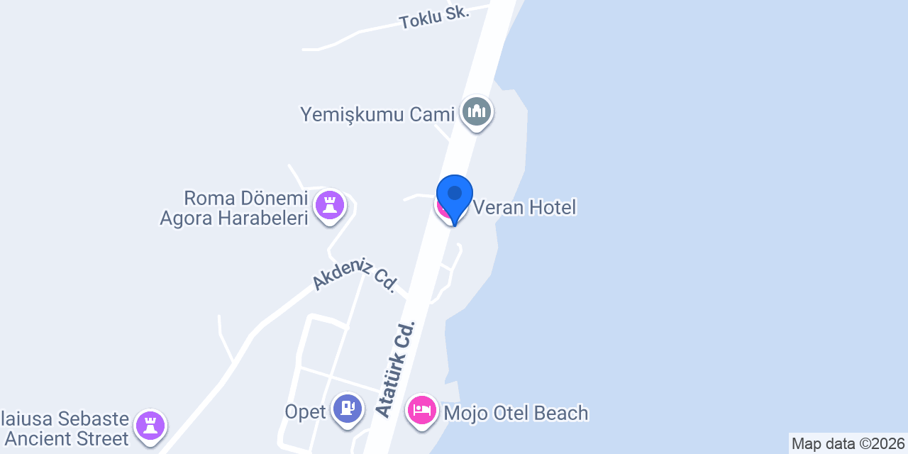 Veran Hotel konumu