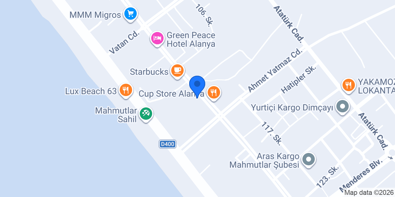 Mersin Sofrası Kebab House konumu
