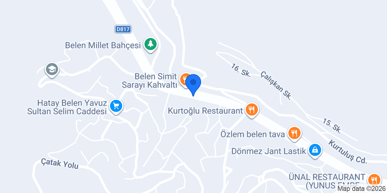 Hamza Efendi - Belen (Bakras) konumu
