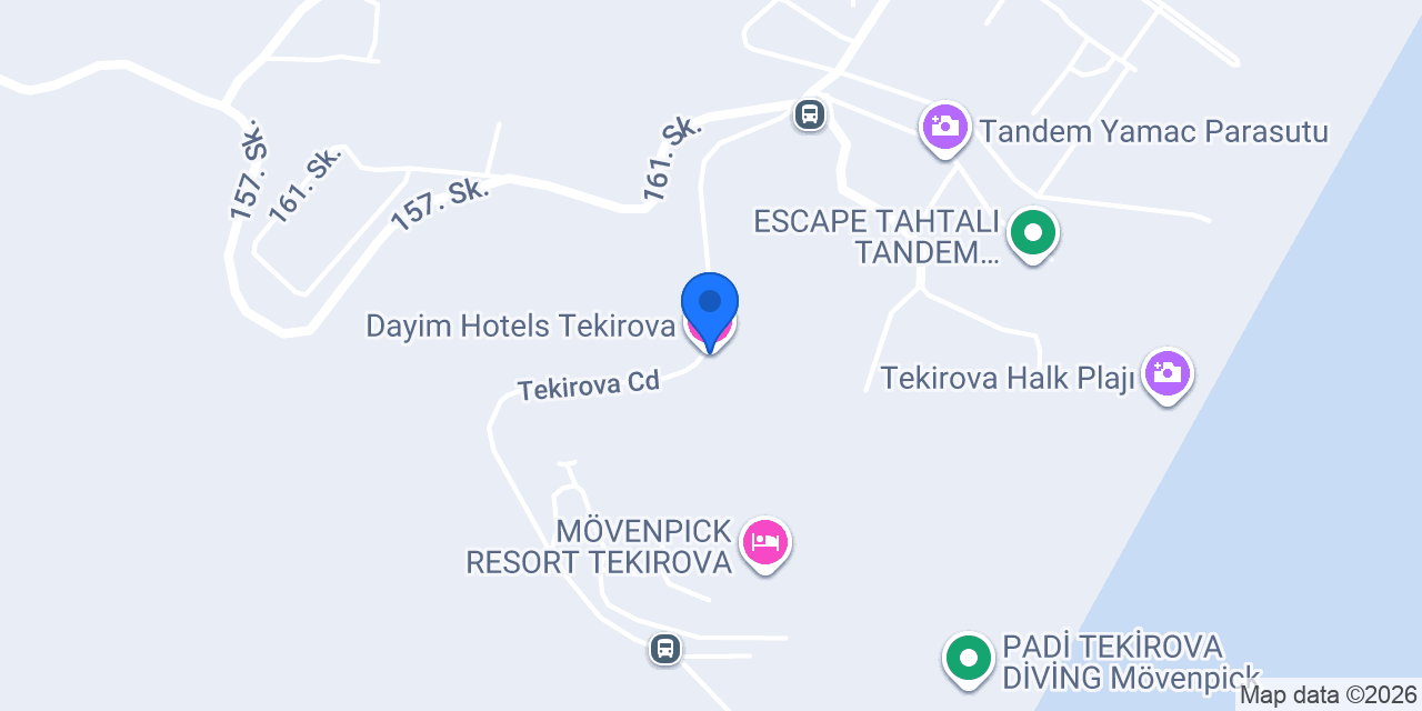 Dayim Hotels Tekirova konumu