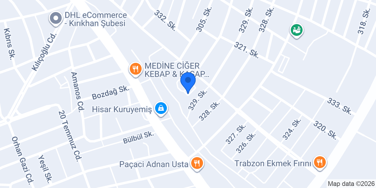 GÜVEN KOMİSYON ve NAKLİYE konumu