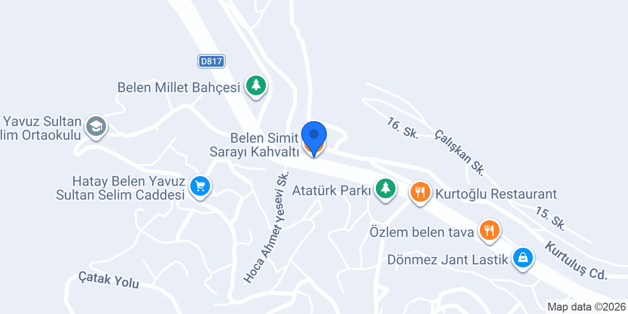 Belen Simit Sarayı Kahvaltı konumu