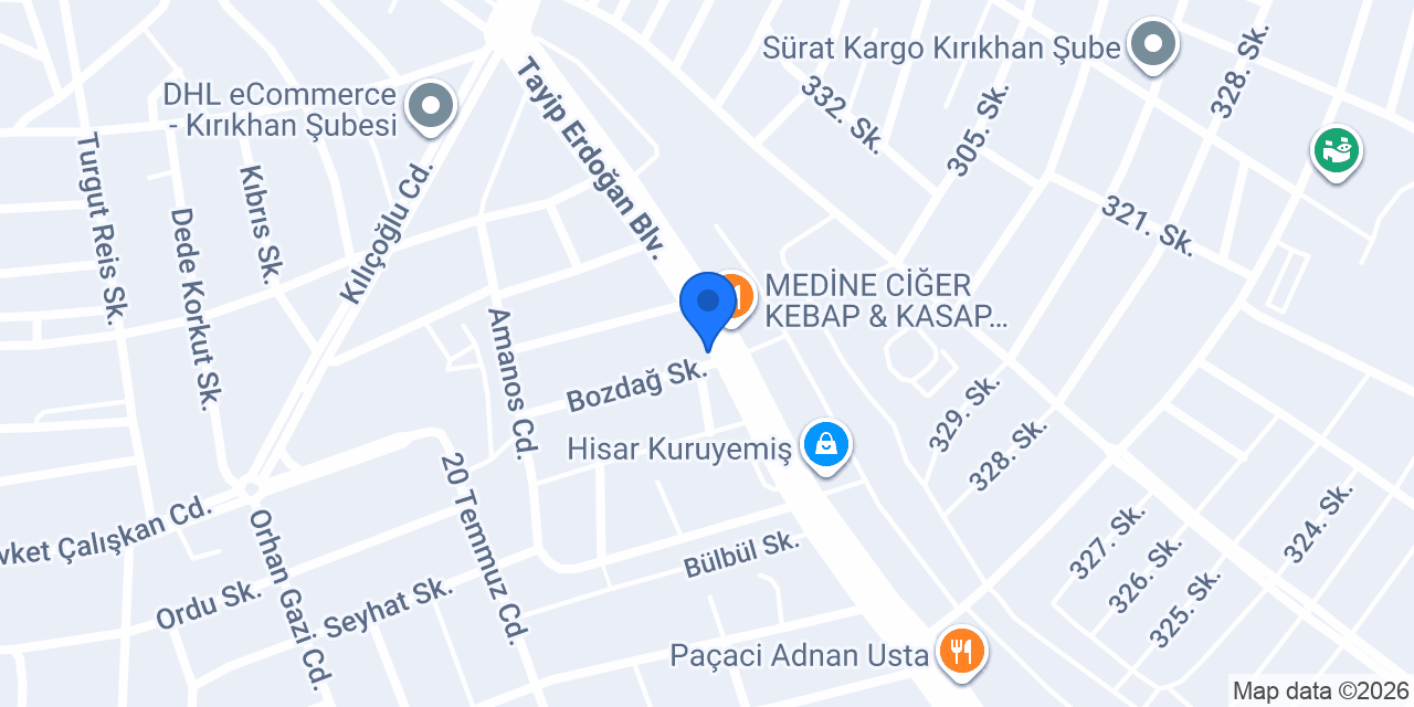 Şahin Elektrik konumu