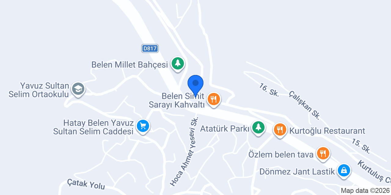Çiğköfteci Ömer Usta BELEN konumu